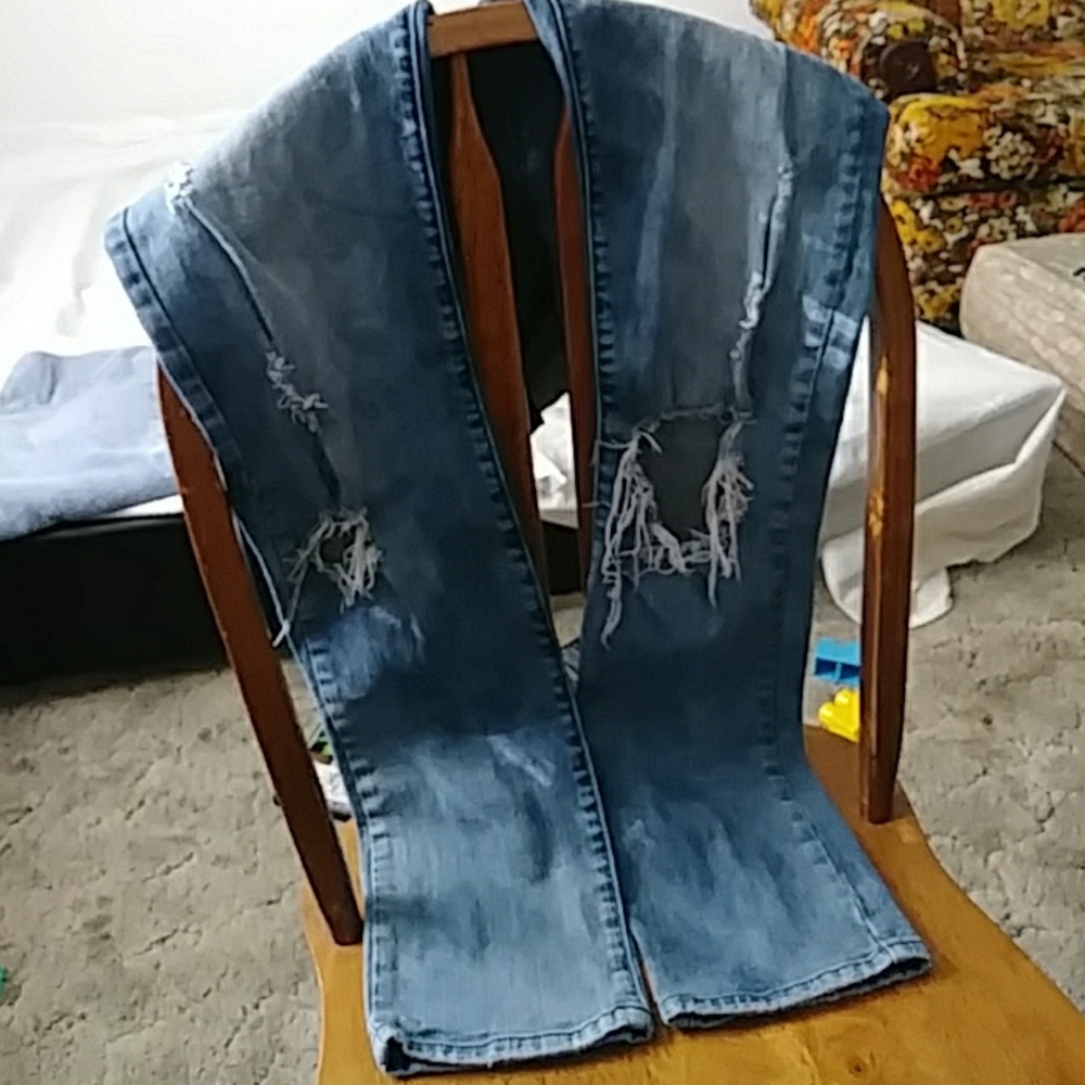 Guess ripped jeans